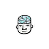 Glassheads "Glass Guy" Hat Pin 