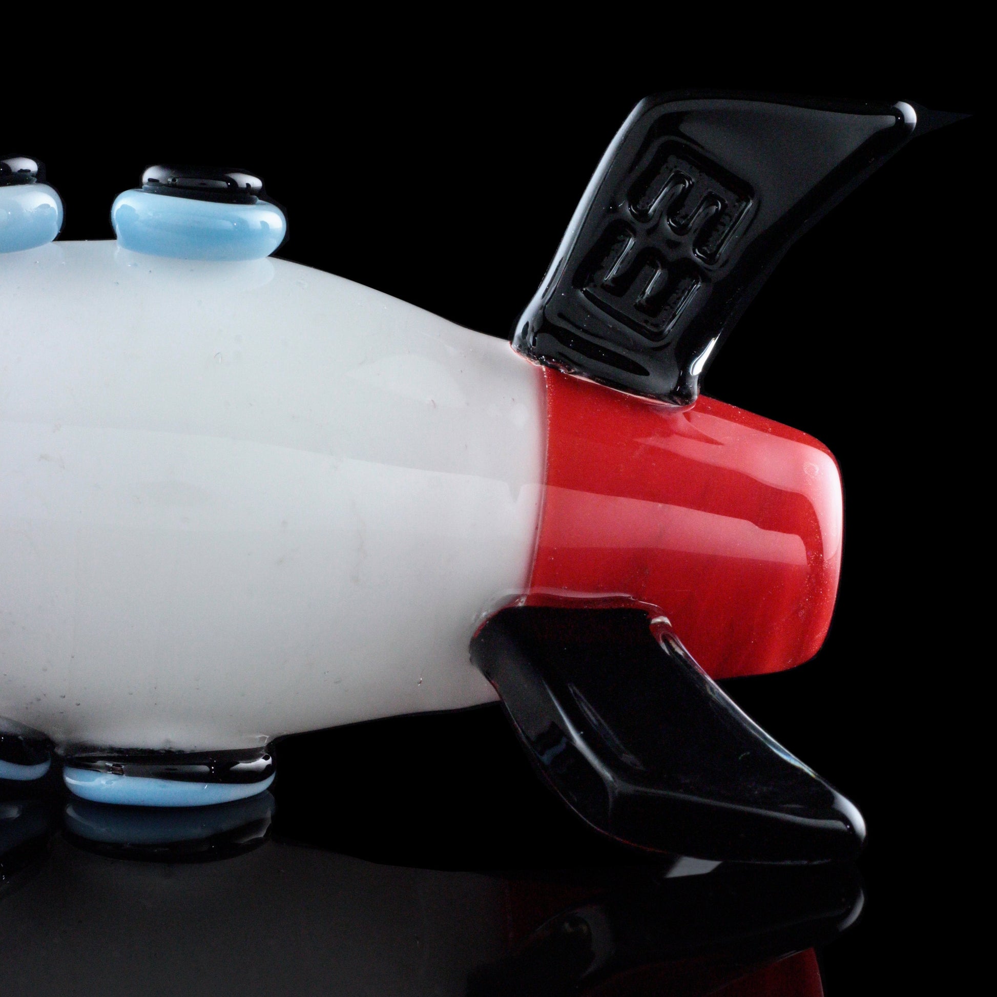 Empire Glassworks Double Bowl Rocket Ship Hand Pipe 🚀 