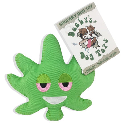 Dooby’s Pet Toys - Weed Leaf Emoji Hemp Dog Toy 🐶 