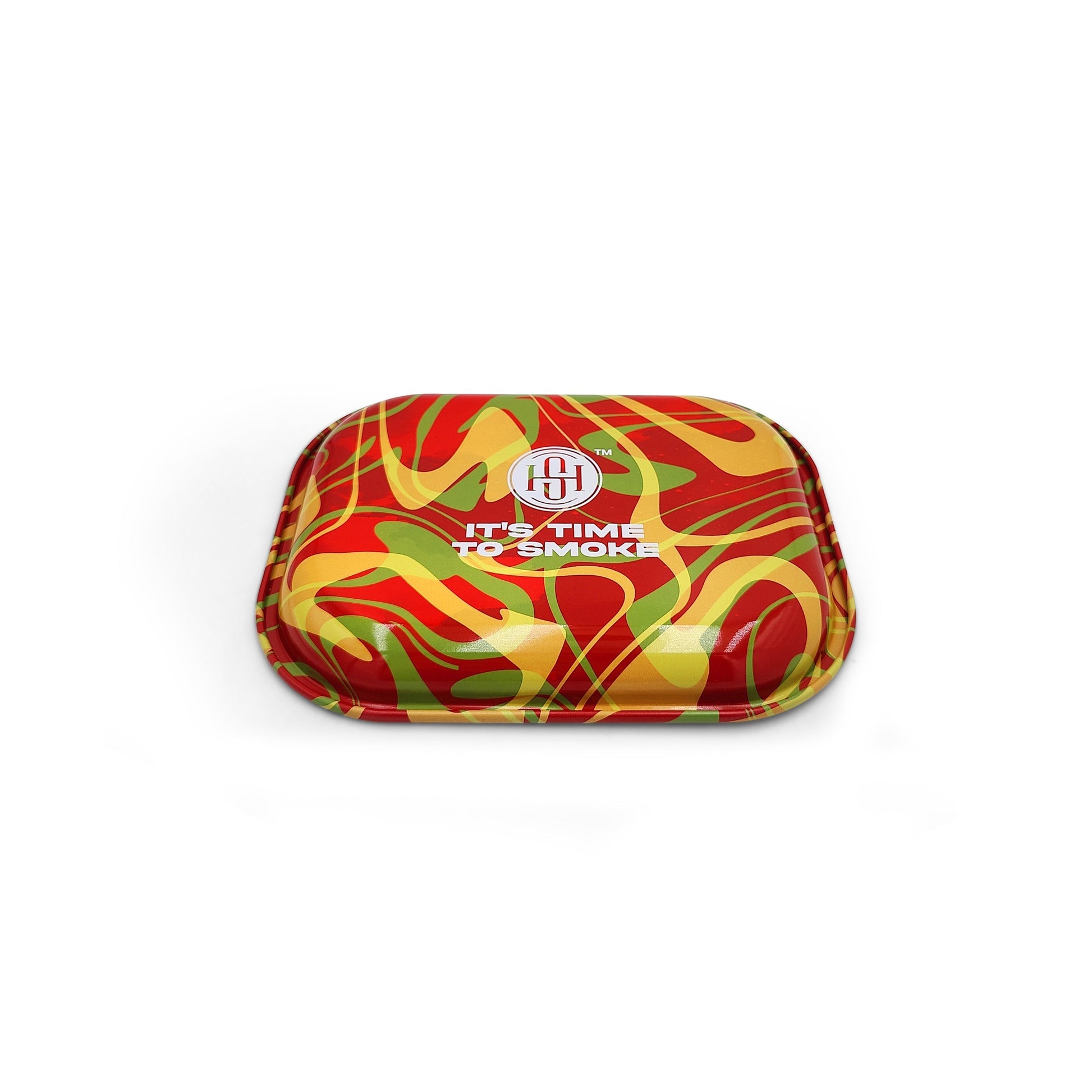 High Society Small Rolling Tray Rasta by The Puff Brands | Mission Dispensary