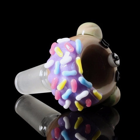 Empire Glassworks "Teddy Donut" Bowl Piece 🐻🍩 
