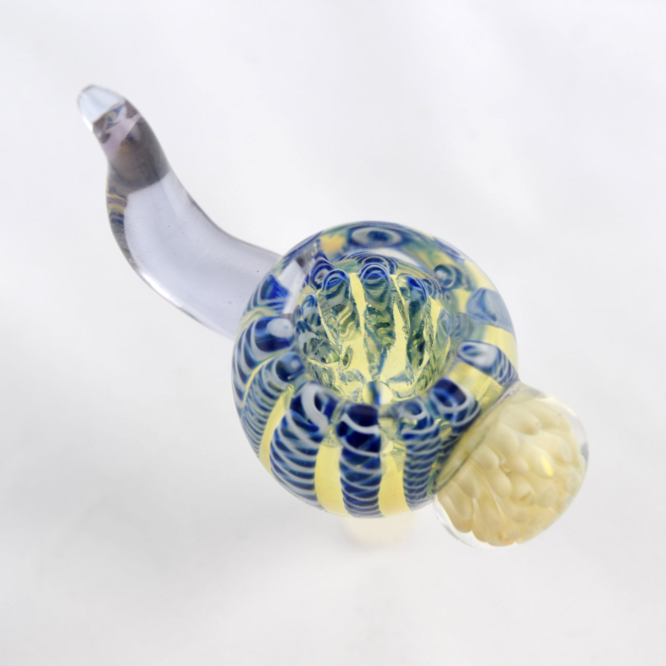 Fumed Glass “Viking Horn” Bowl Piece by Mission Dispensary | Mission Dispensary