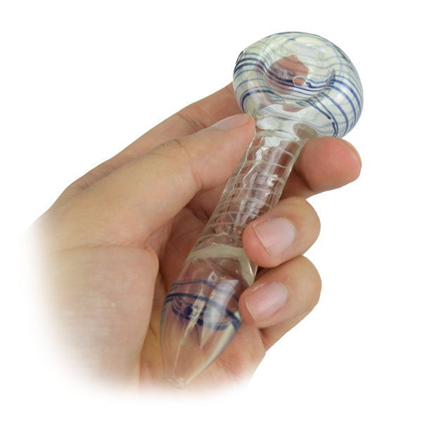 5 Pack of Medium Glass Hand Pipes - CaliConnected