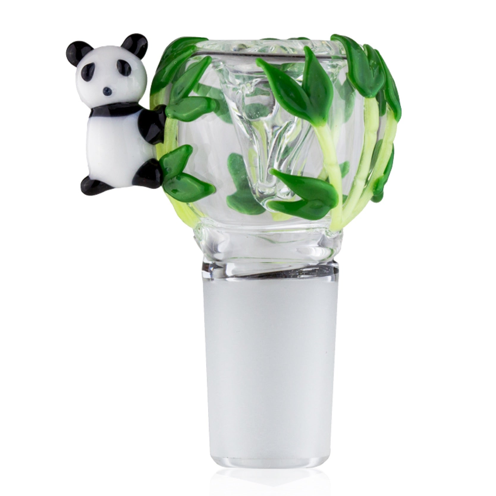 Empire Glassworks Panda Cub Bowl Piece 🐼 by Empire Glassworks | Mission Dispensary