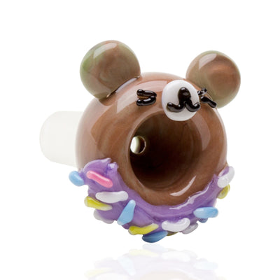 Empire Glassworks "Teddy Donut" Bowl Piece 🐻🍩 