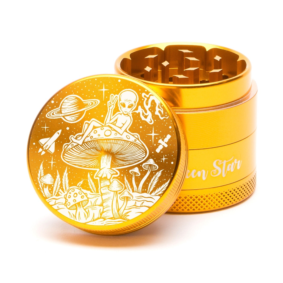 Green Star Creature Small 4-Piece Grinder by Green Star | Mission Dispensary