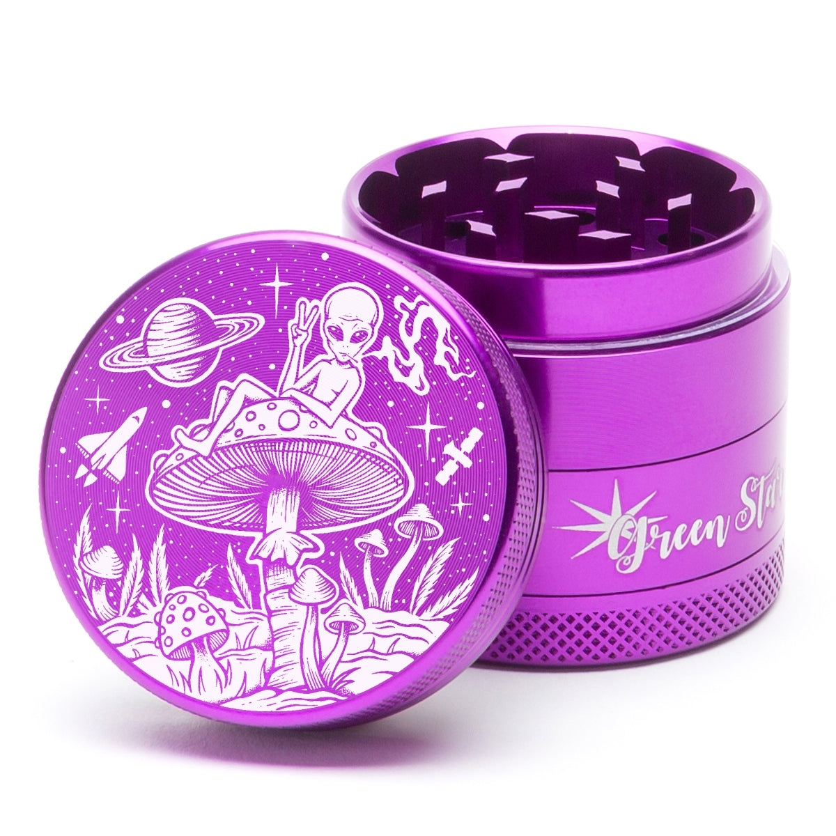 Green Star Creature Small 4-Piece Grinder by Green Star | Mission Dispensary
