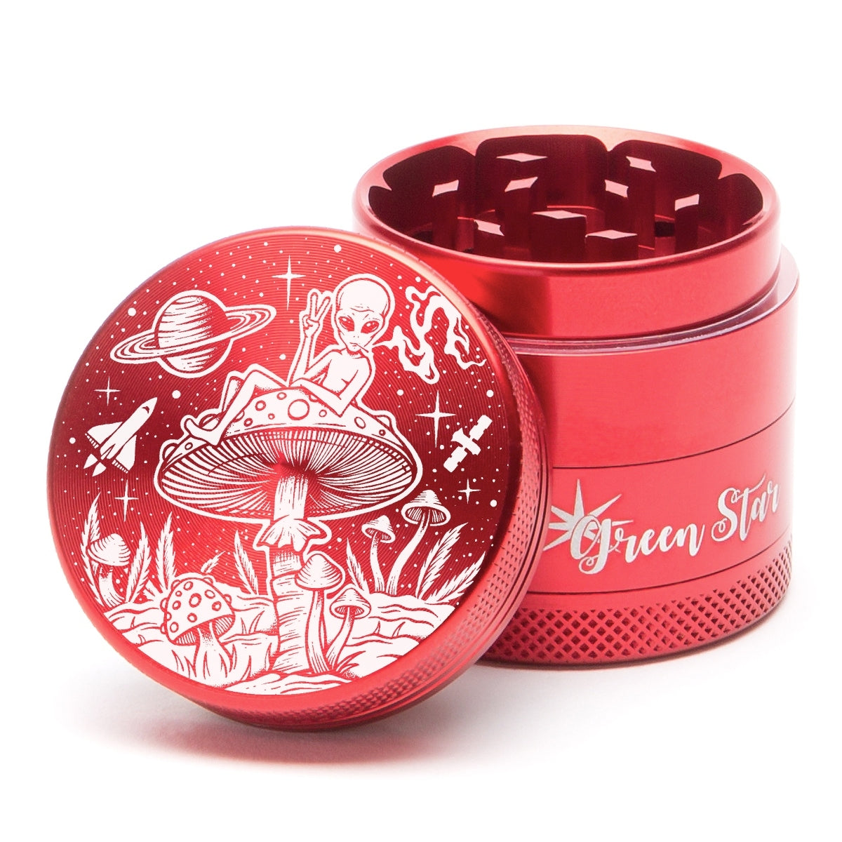 Green Star Creature Small 4-Piece Grinder by Green Star | Mission Dispensary