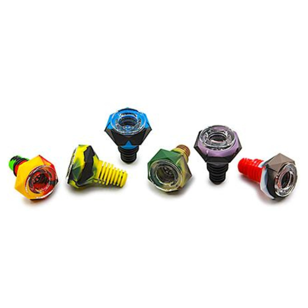 Space King Diamond Silicone Bowl Piece - 14/18mm Male by Space King | Mission Dispensary
