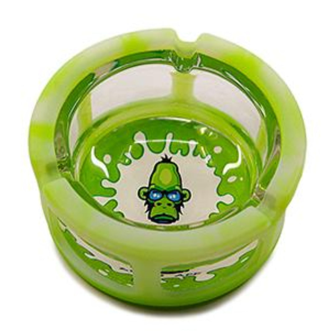Space King Glass Ashtray w. Silicone Sleeve by Space King | Mission Dispensary