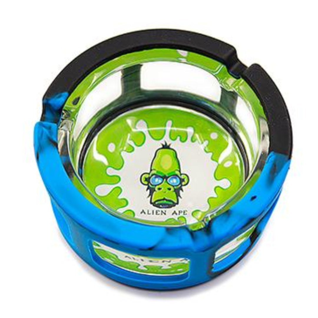 Space King Glass Ashtray w. Silicone Sleeve by Space King | Mission Dispensary