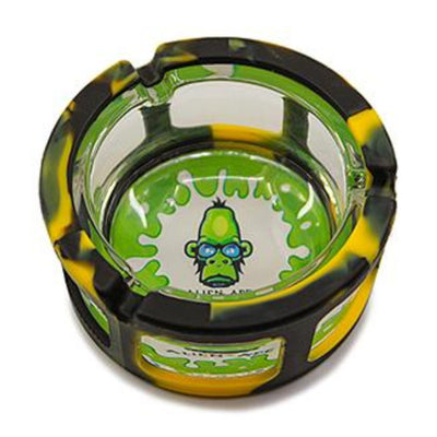 Space King Glass Ashtray w. Silicone Sleeve by Space King | Mission Dispensary