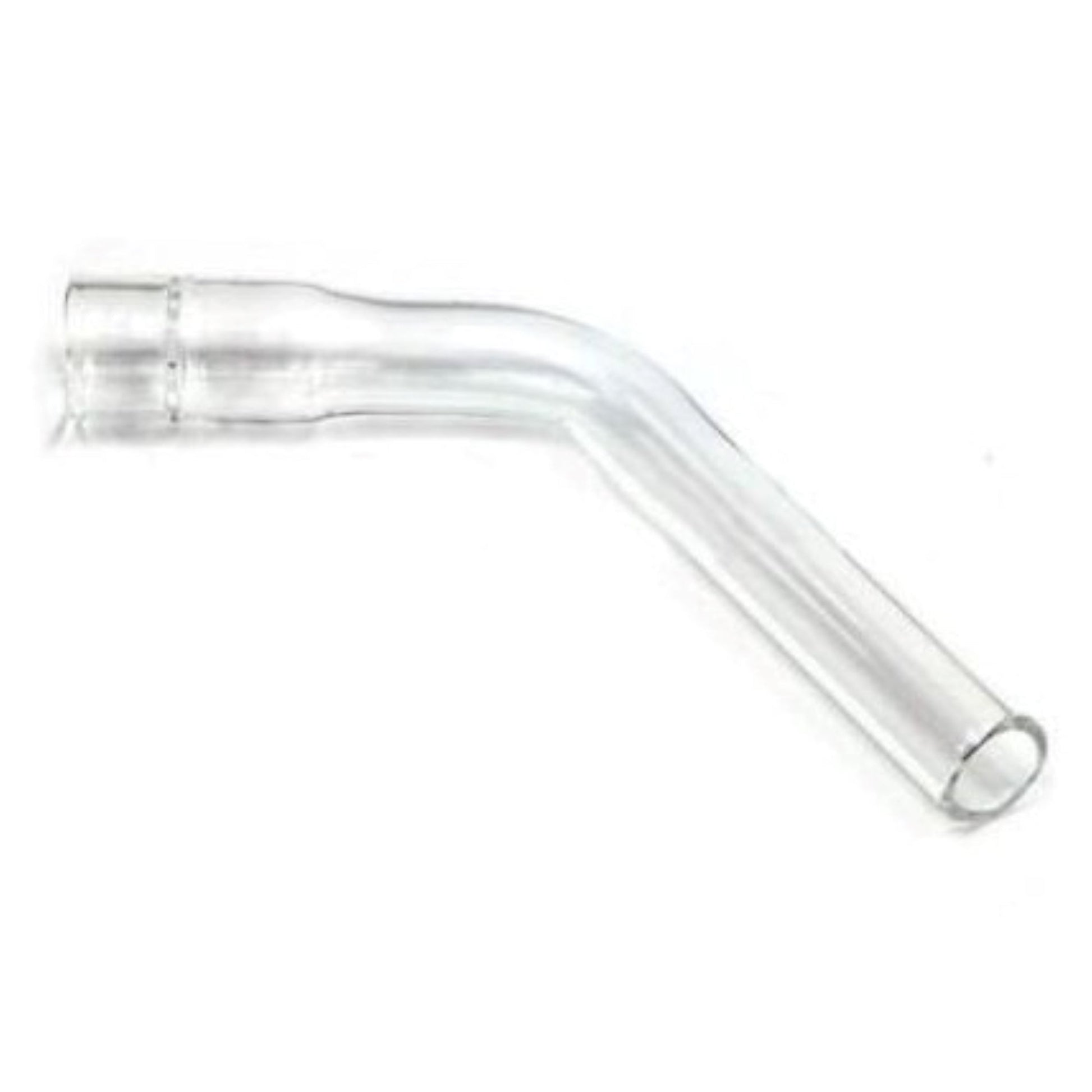 a clear pipe with a white background