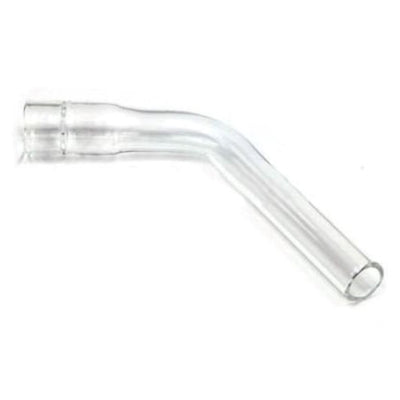 a clear pipe with a white background