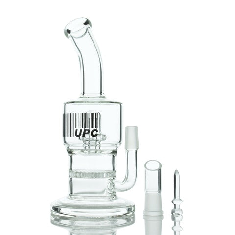 "The Equalizer” Dab Rig by UPC - 8” Dual Honeycomb to Showerhead Perc 