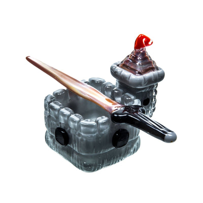 Empire Glassworks Castle Dish & Sword Dabber 🏰 