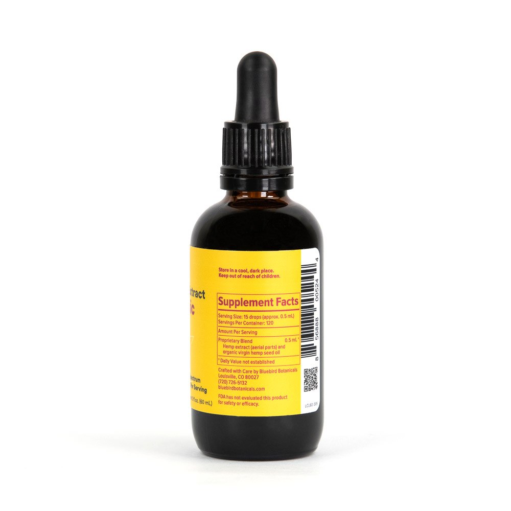 Bluebird Botanicals Hemp Classic (2oz, 500mg CBD) 💧 by Bluebird Botanicals | Mission Dispensary