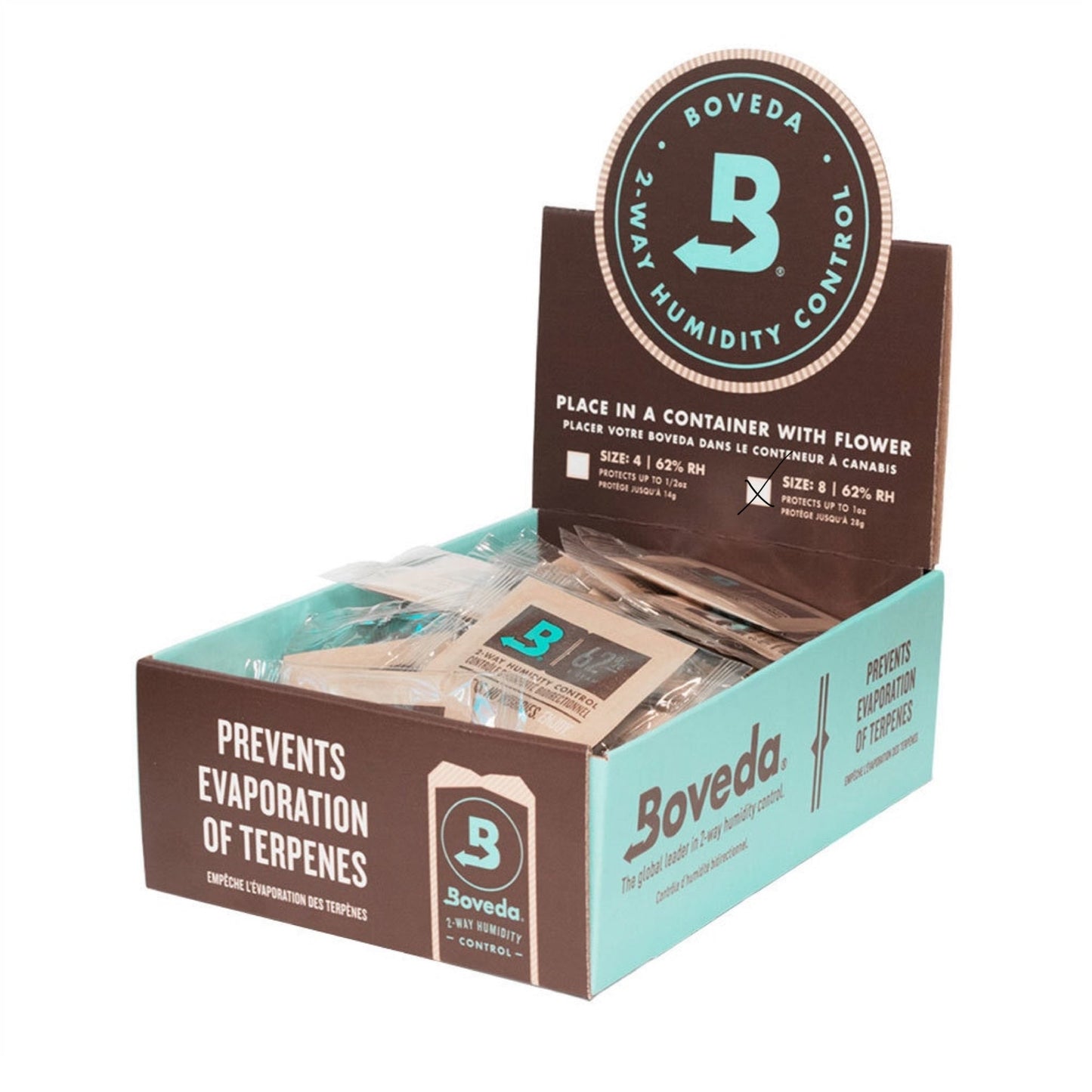 Boveda 62% 2-Way Relative Humidity Control Packs (Size 8) by Boveda Inc. | Mission Dispensary