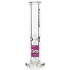 Leafly Strain Tile Straight Tube Bong - Sativa, Indica or Hybrid 