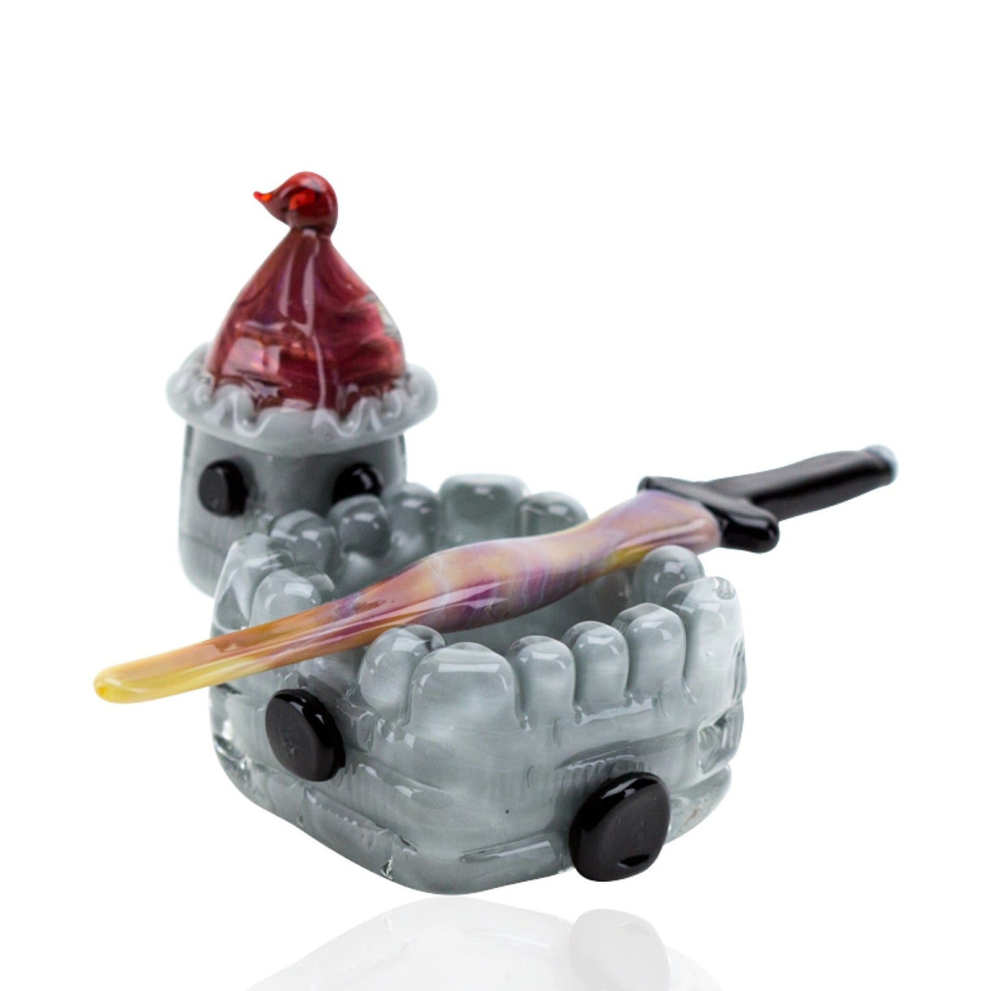 Empire Glassworks Castle Dish & Sword Dabber 🏰 