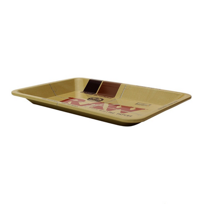 Raw® Mini Metal Rolling Tray (7 x 5) by RAW Rolling Papers | Mission Dispensary