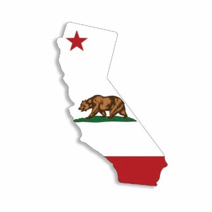 California State Bear Flag Vinyl Sticker by Mission Dispensary | Mission Dispensary