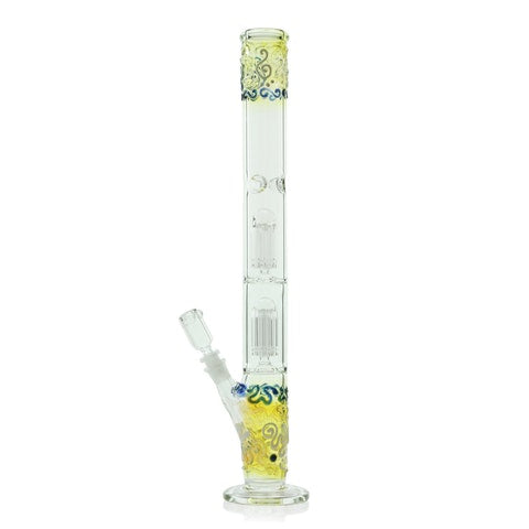 Glassheads 22” Worked Cane Double Perc Water Pipe 
