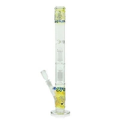 Glassheads 22” Worked Cane Double Perc Water Pipe 