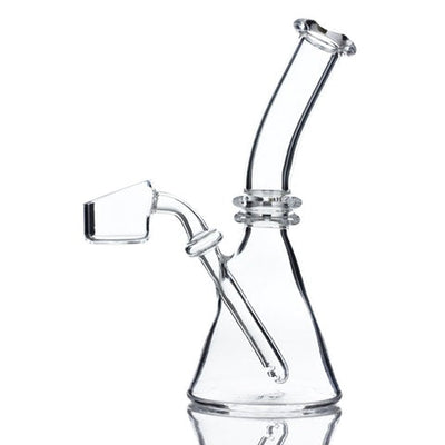 "Solid Quartz Shortie" Mini Beaker Rig 