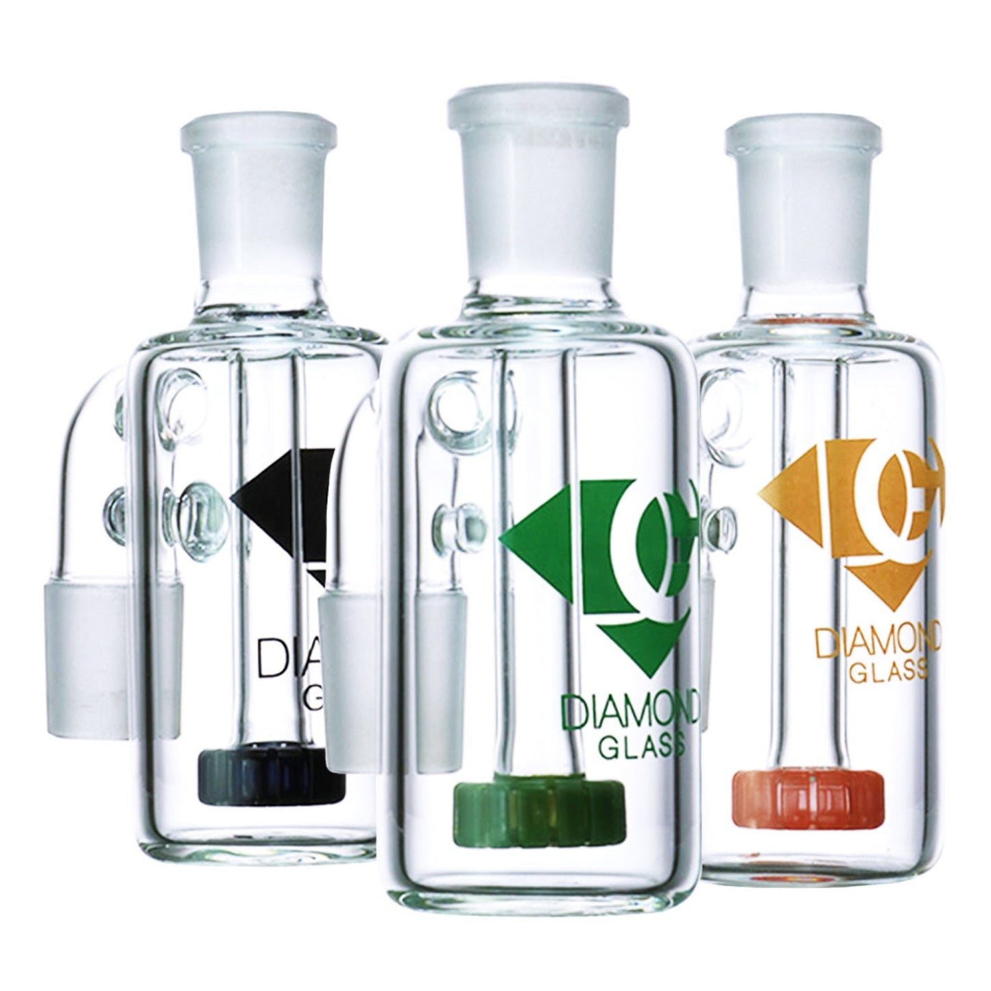 Diamond Jewel Ash Catcher (14mm, 90° Angle) by Diamond Glass | Mission Dispensary