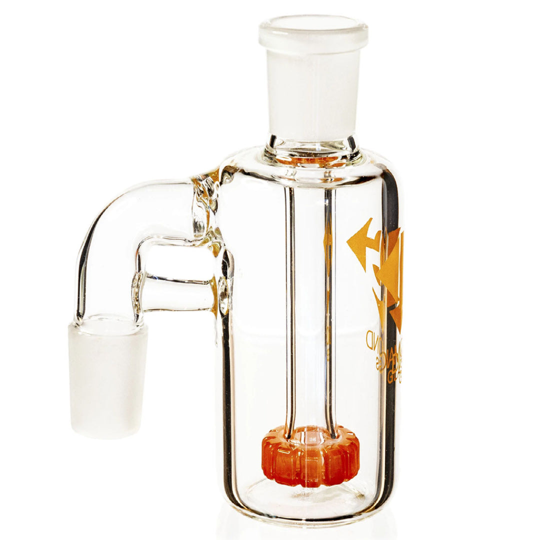 Diamond Jewel Ash Catcher (14mm, 90° Angle) by Diamond Glass | Mission Dispensary