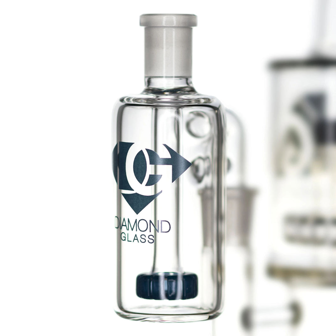Diamond Jewel Ash Catcher (14mm, 90° Angle) by Diamond Glass | Mission Dispensary