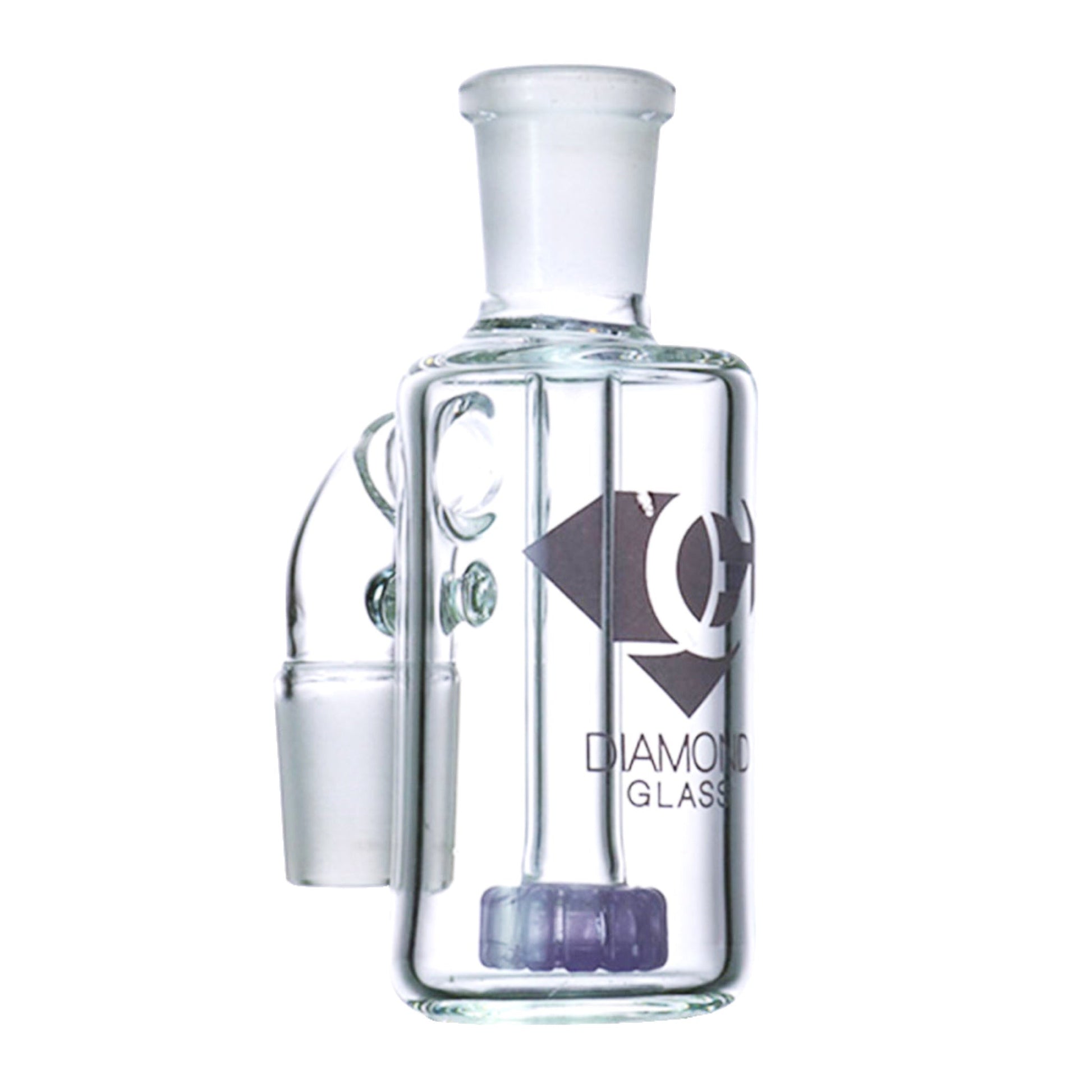 Diamond Jewel Ash Catcher (14mm, 90° Angle) by Diamond Glass | Mission Dispensary