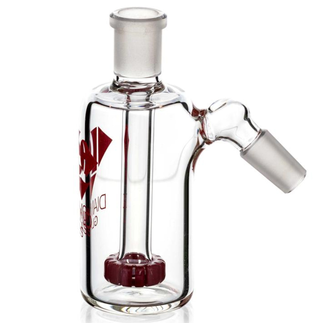Diamond Jewel Ash Catcher (14mm, 45° Angle) by Diamond Glass | Mission Dispensary