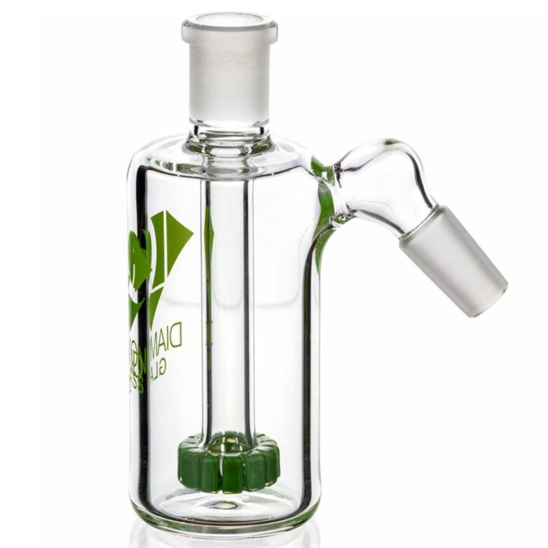 Diamond Jewel Ash Catcher (14mm, 45° Angle) by Diamond Glass | Mission Dispensary