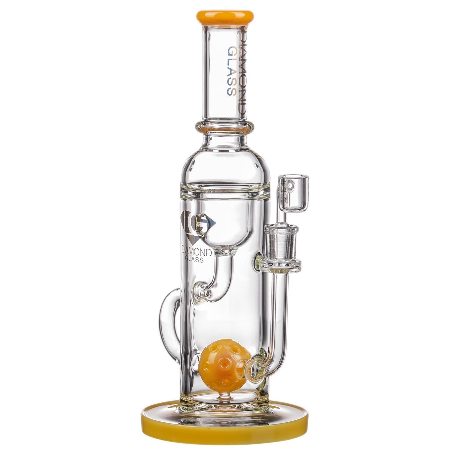 Diamond Glass 12” Ball Perc Incycler Bong 🌿🍯 