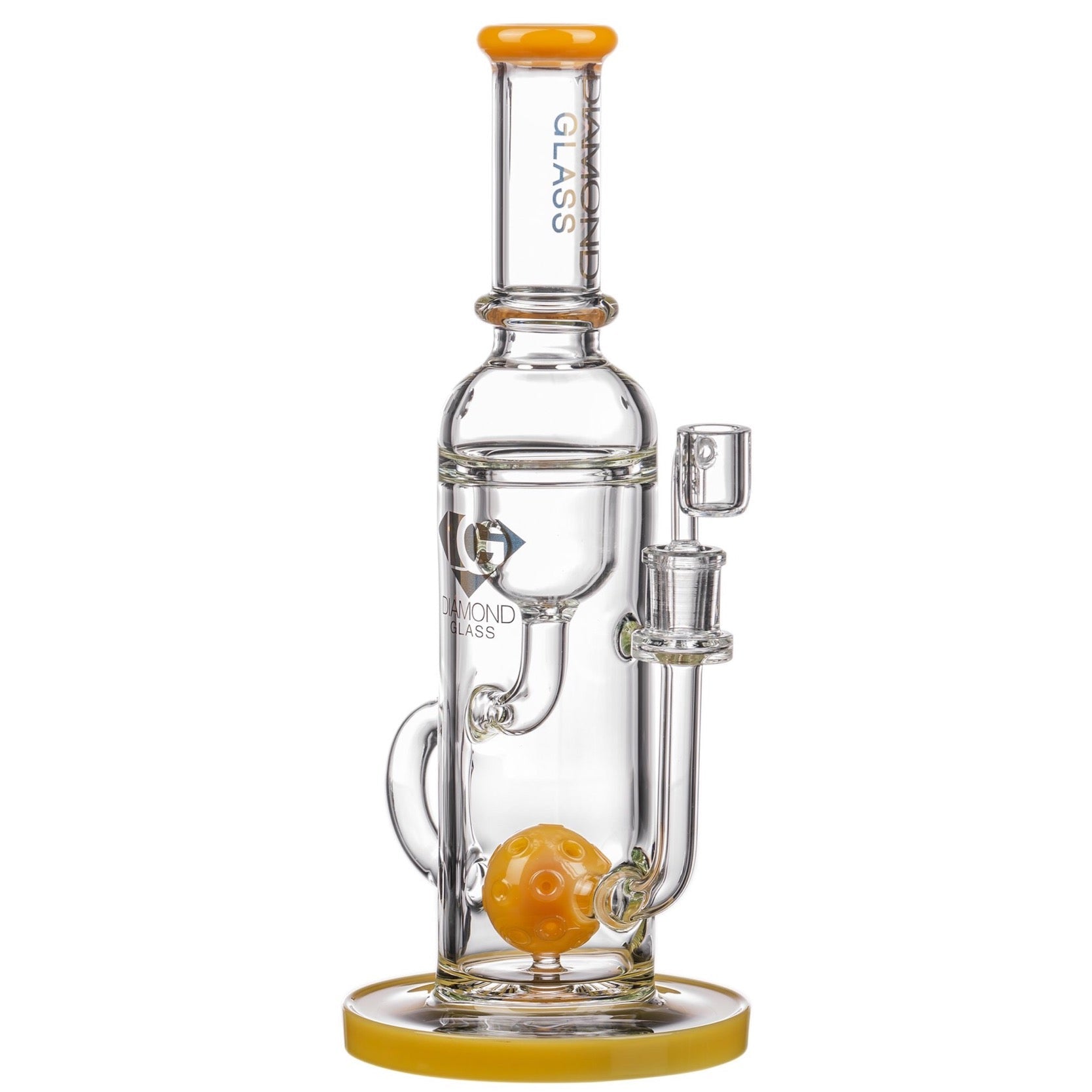 Diamond Glass 12” Ball Perc Incycler Bong 🌿🍯 