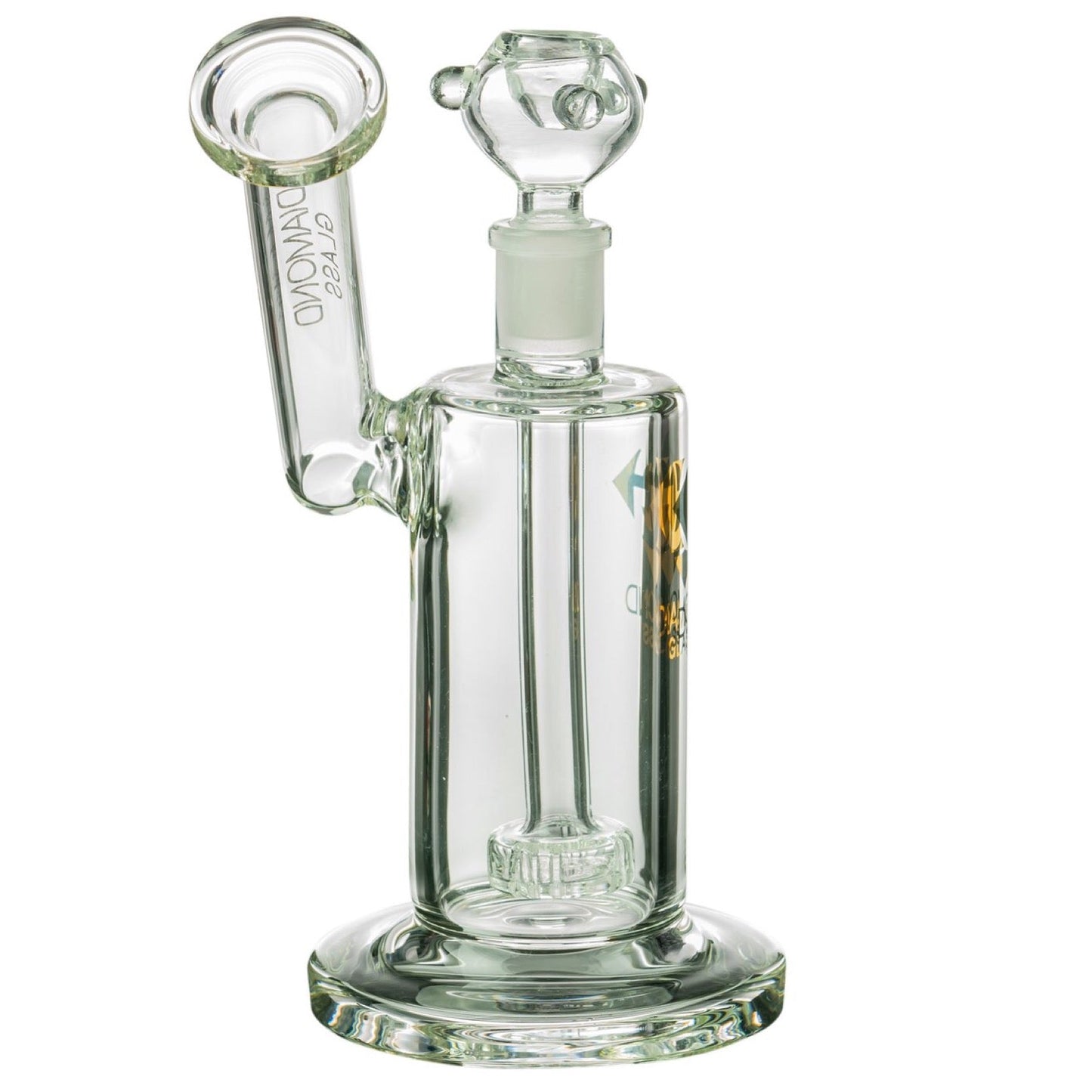 Diamond Glass Showerhead Perc Sidecar Bubbler 
