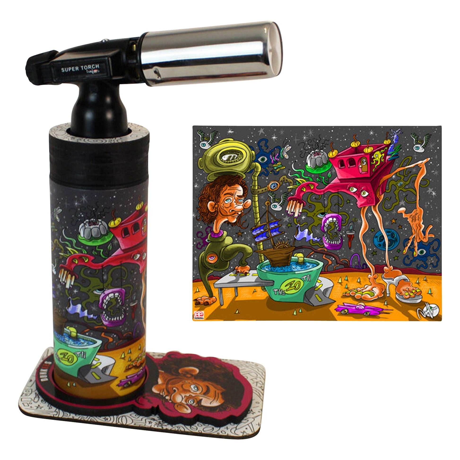 Dunkees “Dali Dreaming” Butane Dab Torch 🔥 by Dunkees | Mission Dispensary