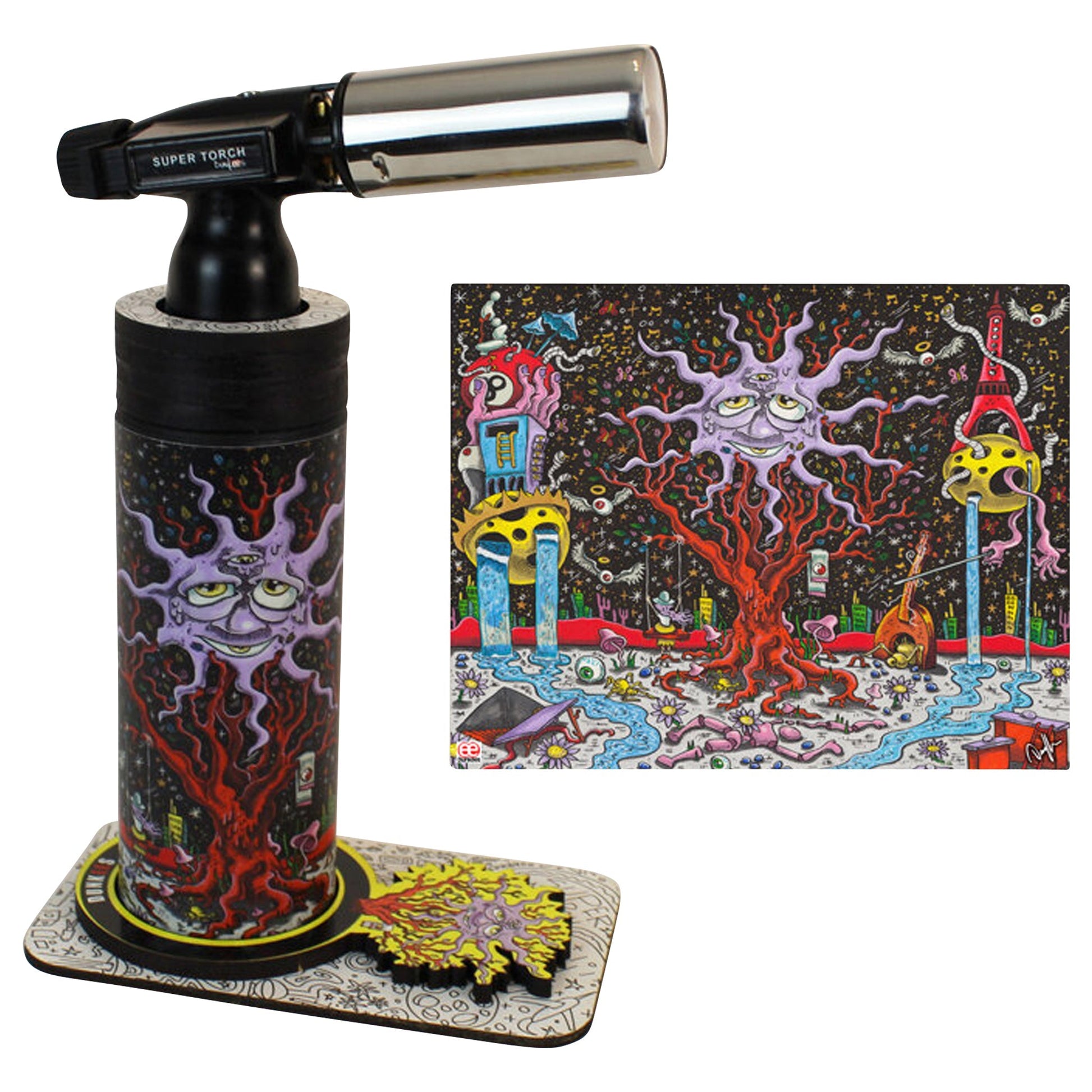 Dunkees “Happy Tree” Butane Dab Torch 🔥 by Dunkees | Mission Dispensary