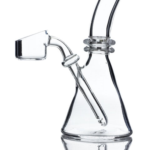 "Solid Quartz Shortie" Mini Beaker Rig 