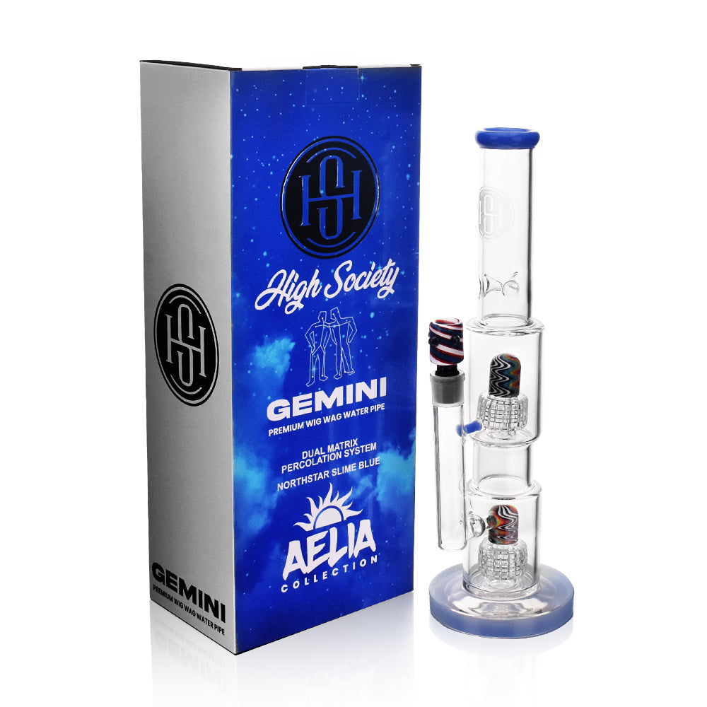 High Society Gemini Premium Wig Wag Waterpipe