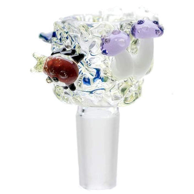 Empire Glassworks “Cozmic Critters” UV Reactive Bowl Piece by Empire Glassworks | Mission Dispensary