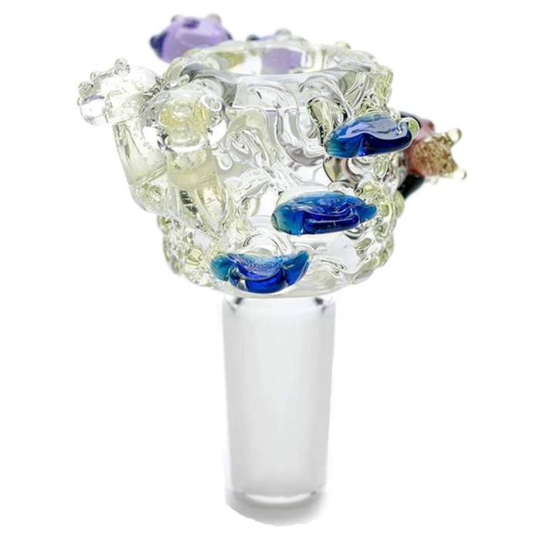 Empire Glassworks “Cozmic Critters” UV Reactive Bowl Piece by Empire Glassworks | Mission Dispensary