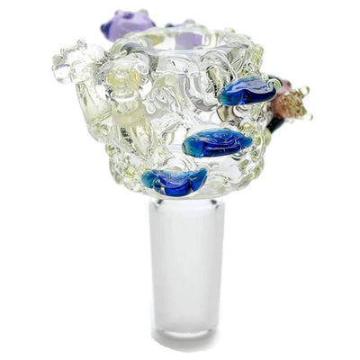 Empire Glassworks “Cozmic Critters” UV Reactive Bowl Piece by Empire Glassworks | Mission Dispensary