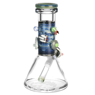 Empire Glassworks 8” Galaxy Baby Beaker Bong 🌙 🔭 by Empire Glassworks | Mission Dispensary