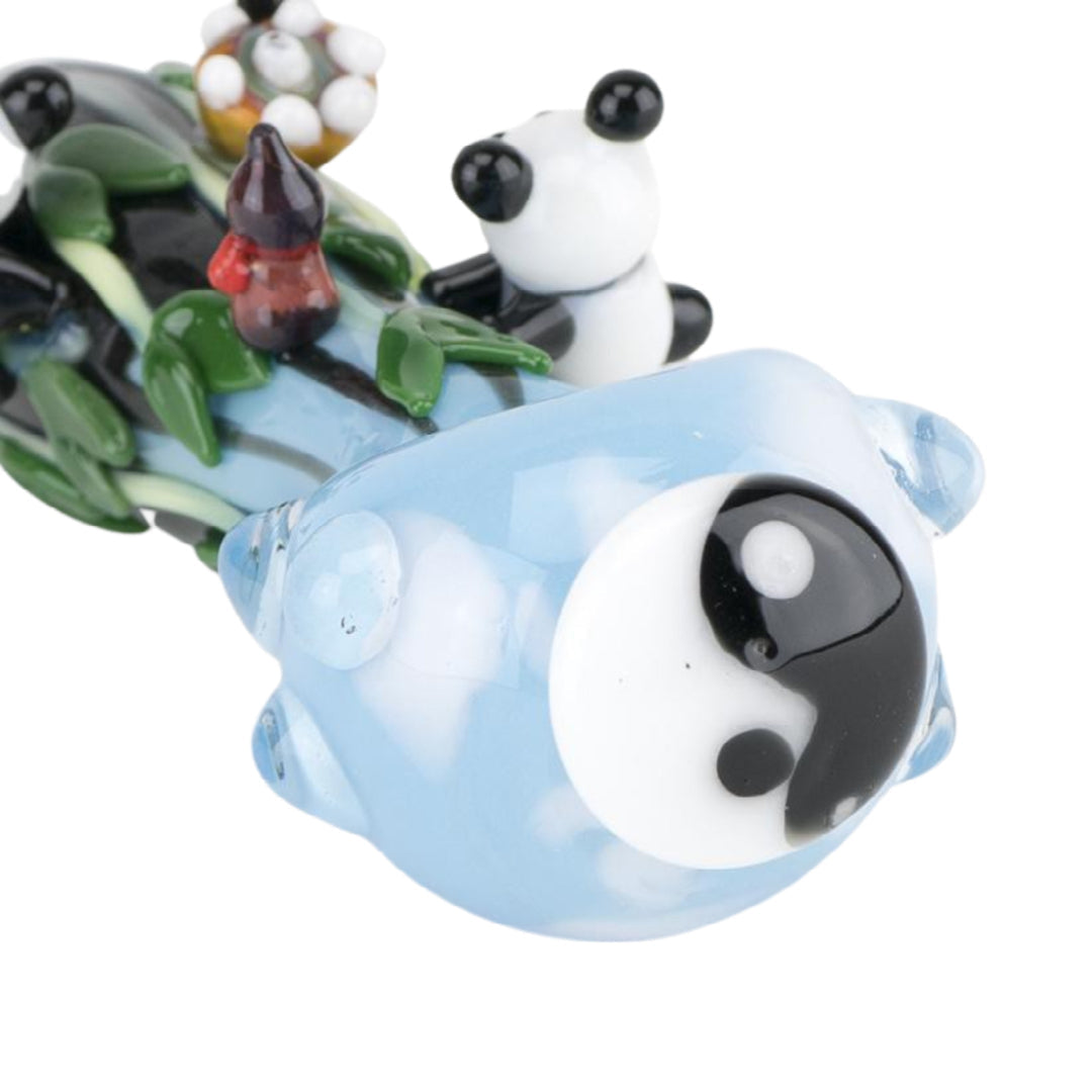Empire Glassworks “Climbing Pandas” Hand Pipe 🐼 by Empire Glassworks | Mission Dispensary