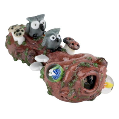 Empire Glassworks Hootie’s Forest Hand Pipe 🦉
