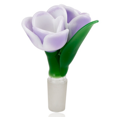 Empire Glassworks Lavender Tulip Double Bowl by Empire Glassworks | Mission Dispensary