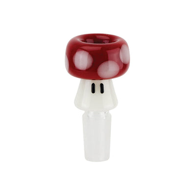Empire Glassworks Red Mushroom Bowl Piece 🍄 by Empire Glassworks | Mission Dispensary